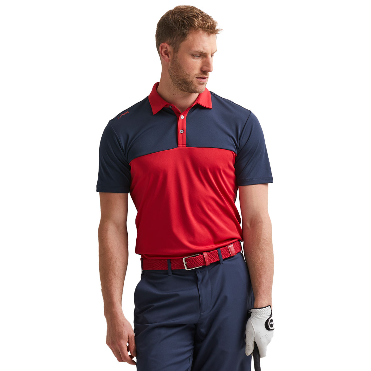PING Men's Bodi Panel Golf Polo Shirt
